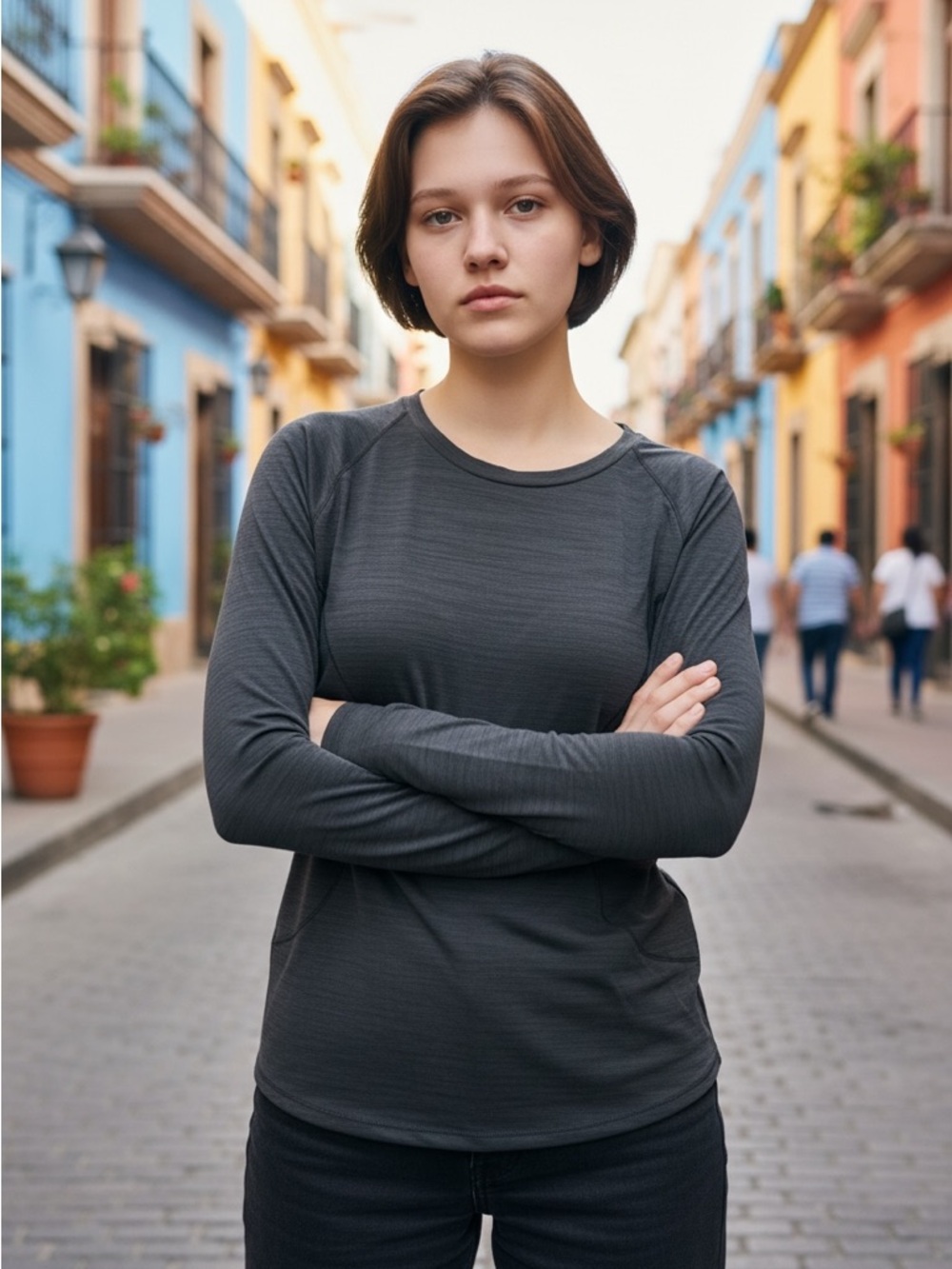 Spyder - Women's Long-Sleeve Crew Neck Top in Charcoal. NWT